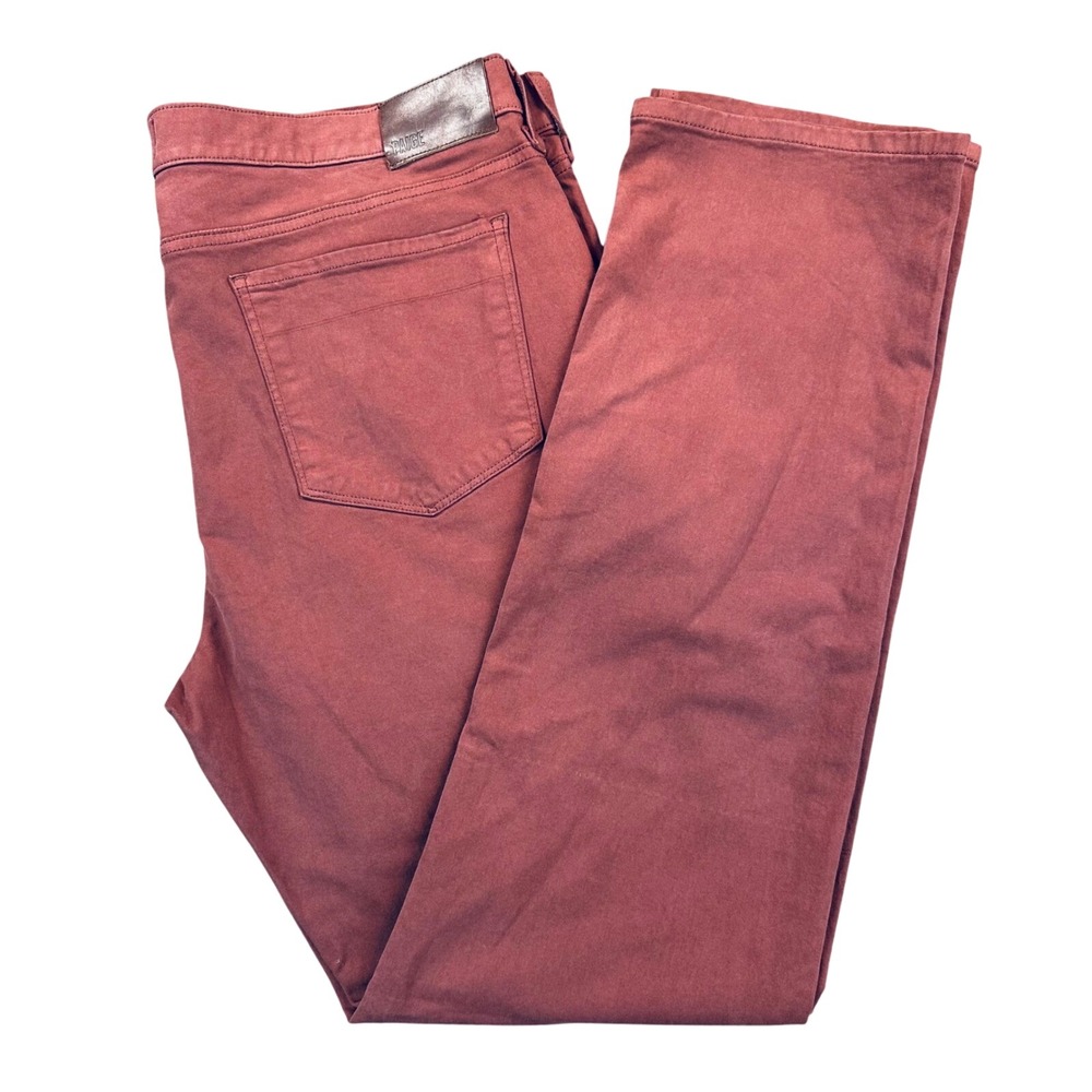 Paige Men's 40 Federal Slim Straight Transcend Iris Mauve Jeans Stretch Everyday